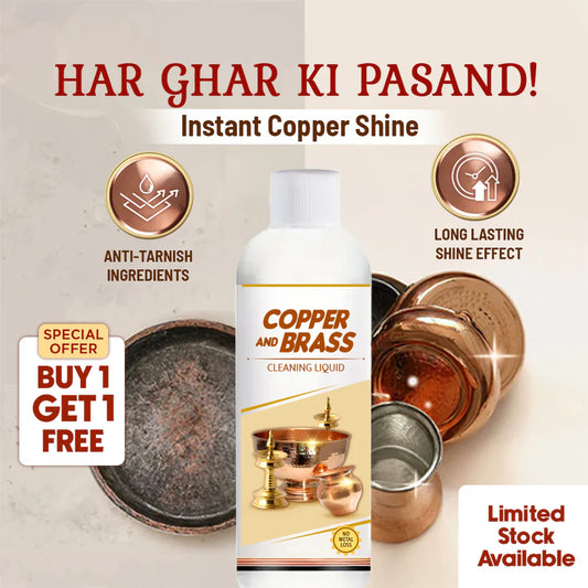 ShineBrightโข - Instant Copper & Brass Cleaning Liquid โจ๐ฅ (Buy 1 Get 1 Free๐ฅ๐ฅ) Limited Period Offer